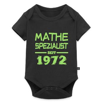 Mathe 1972 - Baby Premium Kurzarmbody - Schwarz - Vorne