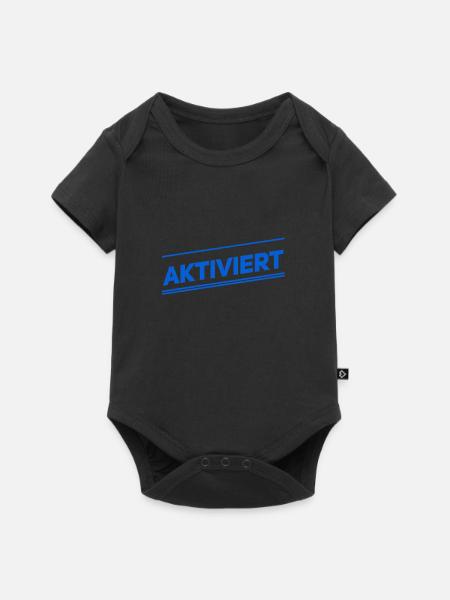 ich wurde aktiviert - Baby Premium Kurzarmbody - Schwarz
