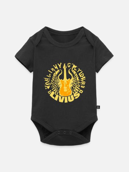 Geschenk für Livius - Baby Premium Kurzarmbody - Schwarz