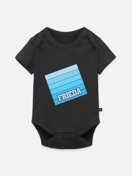 Frauenname Frieda - Baby Premium Kurzarmbody - Schwarz