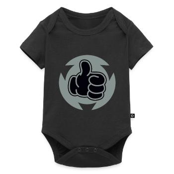 Feu vert - Body à manches courtes Premium Bébé - noir - Devant