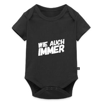 es ist egal - Baby Premium Kurzarmbody - Schwarz - Vorne