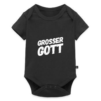 das kam unerwartet - Baby Premium Kurzarmbody - Schwarz - Vorne
