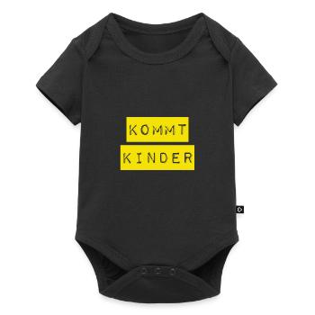 fangen wir endlich an - Baby Premium Kurzarmbody - Schwarz - Vorne