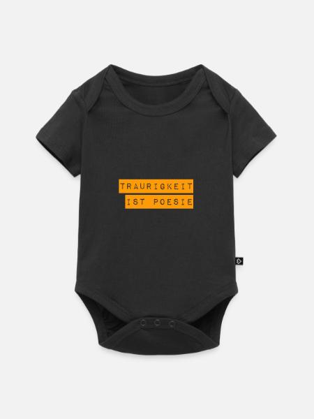 Trauer ist super - Baby Premium Kurzarmbody - Schwarz