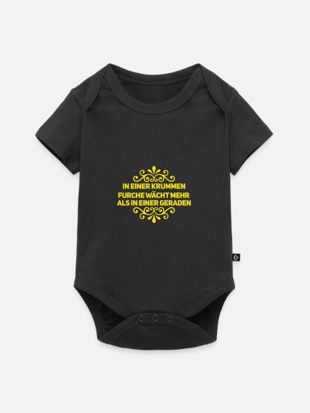 sei wie du bist - Baby Premium Kurzarmbody - Schwarz