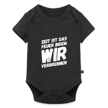 das Feuer der Zeit - Baby Premium Kurzarmbody - Schwarz - Vorne