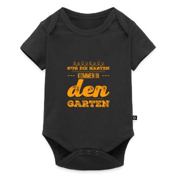 nur die Harten kommen in den Garten - Baby Premium Kurzarmbody - Schwarz - Vorne