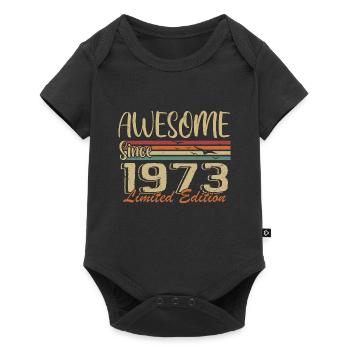 Legends Are Born In 1973 Vintage 1973 - Baby Premium short-sleeve bodysuit - black - Front
