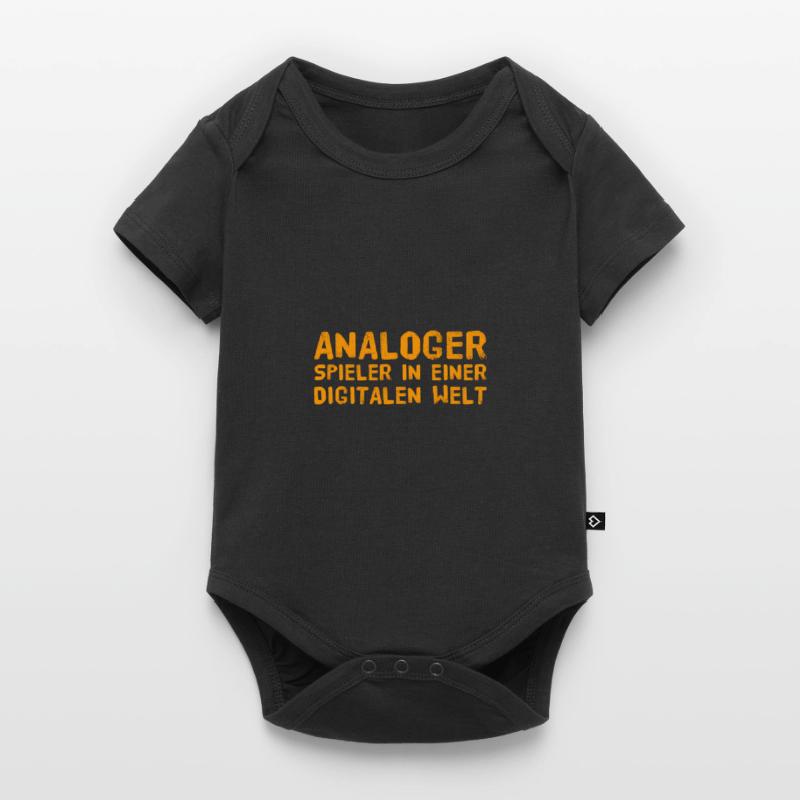 vor dir steht ein analoger Spieler Baby Premium Kurzarmbody