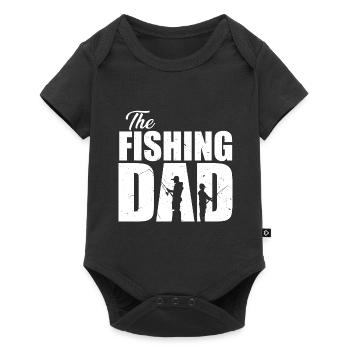 Angler Dad Fishing Buddy Father Son - Baby Premium short-sleeve bodysuit - black - Front