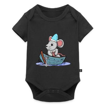 Maritime Mouse Rodent Boat Cruise Travel Child - Baby Premium short-sleeve bodysuit - black - Front
