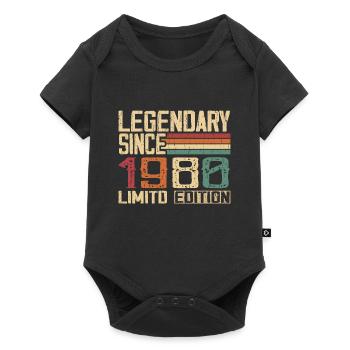 Original 1980 Vintage Cadeau D’anniversaire 1980 - Body à manches courtes Premium Bébé - noir - Devant