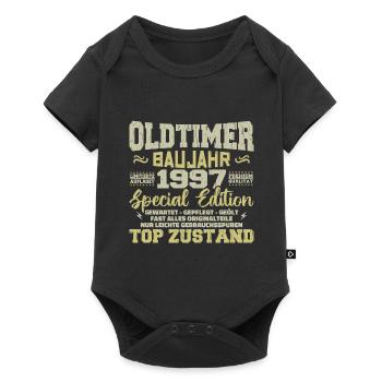 Vintage 1997 Born Retro Birthday Vintage - Baby Premium short-sleeve bodysuit - black - Front
