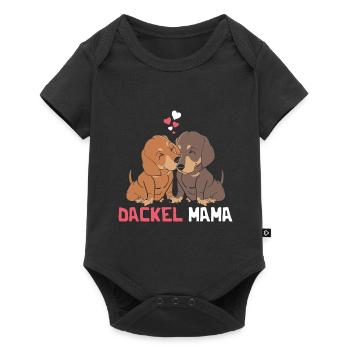 Best Dachshund Mom - Baby Premium short-sleeve bodysuit - black - Front