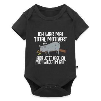 Avant, j’étais totalement motivé - Body à manches courtes Premium Bébé - noir - Devant