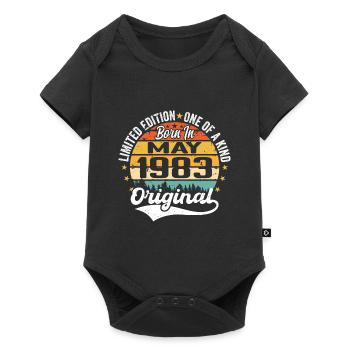 May 1983 Birthday Gift Born In May 1983 - Baby Premium short-sleeve bodysuit - black - Front