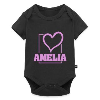 Cadeau pour Amelia - Body à manches courtes Premium Bébé - noir - Devant
