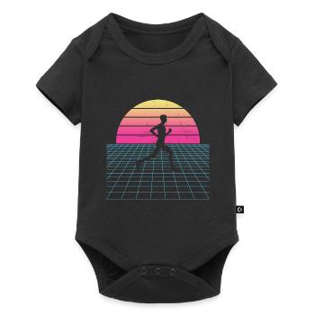 Race Jogging Women Fitness Running Running - Baby Premium short-sleeve bodysuit - black - Front