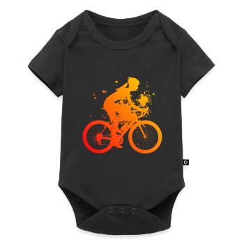 Velo Cycling Women Men Cyclists - Baby Premium short-sleeve bodysuit - black - Front