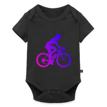 Cycling Cyclist Mtb Men's Bike - Baby Premium short-sleeve bodysuit - black - Front