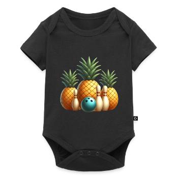 Bowling Pineapple 🎳🍍 - Holidays in Bowling - Baby Premium short-sleeve bodysuit - black - Front