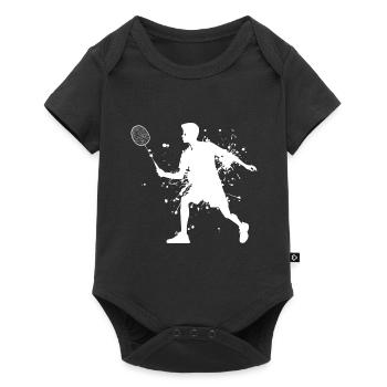 Badminton Squash Men's Badminton Players Badminton - Baby Premium short-sleeve bodysuit - black - Front