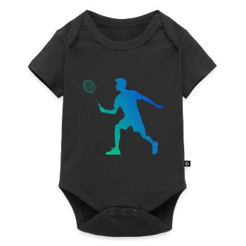 Badminton Badminton Joueurs de badminton Femmes - Body à manches courtes Premium Bébé - noir - Devant