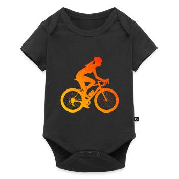 VTT Cyclisme Vélo Homme - Body à manches courtes Premium Bébé - noir - Devant