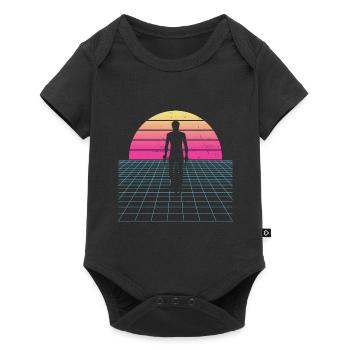 VTT Vélo Vélo Hommes Cyclistes - Body à manches courtes Premium Bébé - noir - Devant