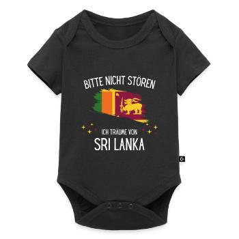 Bitte Nicht Stören Ich Träume Von Sri Lanka - Baby Premium Kurzarmbody - Schwarz - Vorne