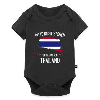 Bitte nicht stören ich träume von Thailand - Baby Premium Kurzarmbody - Schwarz - Vorne