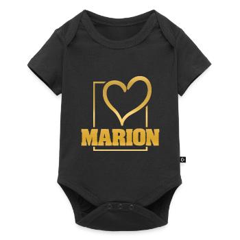 Cœur Marion - Body à manches courtes Premium Bébé - noir - Devant