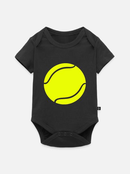 Tennistrainer - Baby Premium Kurzarmbody - Schwarz