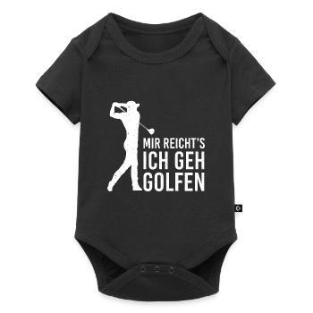Golf Golfer Geschenk Golfschläger Sport Golf Hole - Baby Premium Kurzarmbody - Schwarz - Vorne