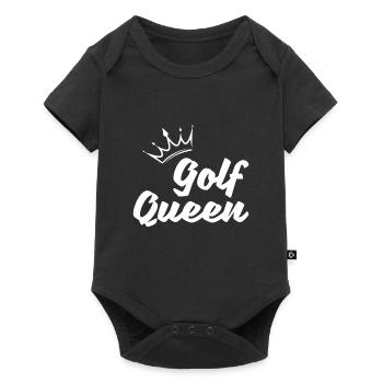 Golf Queen Cadeau Golf Clubs Sports Femme Femmes - Body à manches courtes Premium Bébé - noir - Devant