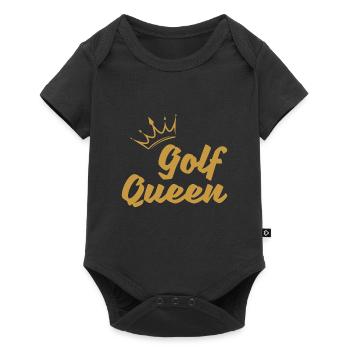 Eat Sleep Golf Repeat Geschenk Golfschläger Sport - Baby Premium Kurzarmbody - Schwarz - Vorne