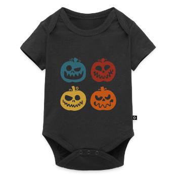 Nuit d’Halloween Dire Cadeau Costume Corbeau - Body à manches courtes Premium Bébé - noir - Devant