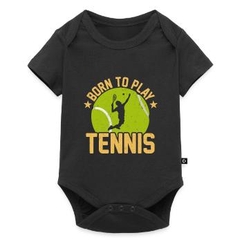 Amateur de tennis Joueur de tennis Balle de tennis Sport - Body à manches courtes Premium Bébé - noir - Devant
