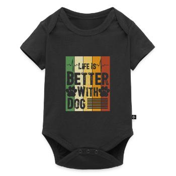 Gift Saying Pets Dog Dog Love - Baby Premium short-sleeve bodysuit - black - Front