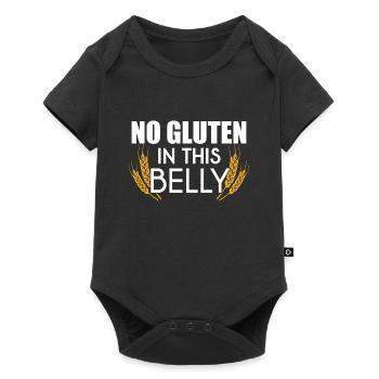 No Gluten In This Belly - Allergy Allergic - Baby Premium short-sleeve bodysuit - black - Front