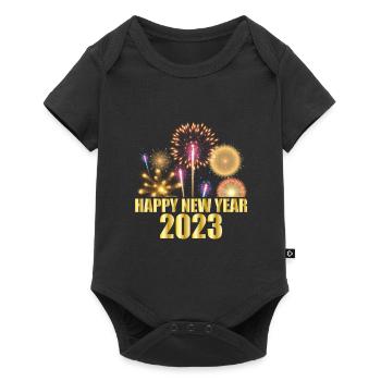 Bonne année 2023 - Body à manches courtes Premium Bébé - noir - Devant