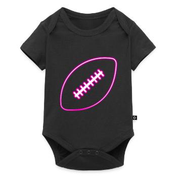 Football américain Ball Flag Football Filles - Body à manches courtes Premium Bébé - noir - Devant