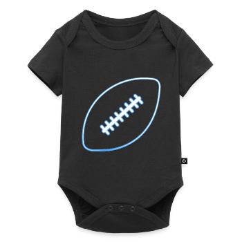 American Football Ball Flag Football Player - Baby Premium short-sleeve bodysuit - black - Front
