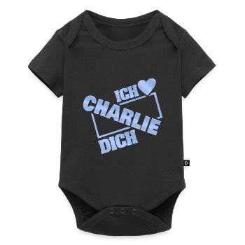 Liebespaar Charlie - Baby Premium Kurzarmbody - Schwarz - Vorne