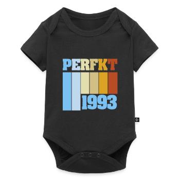 Jahr 1993 - Baby Premium Kurzarmbody - Schwarz - Vorne