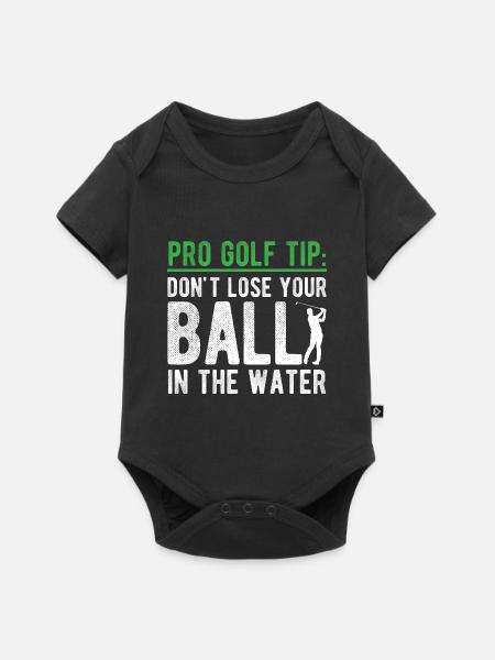 Golfplatz zum Golfen Golf - Baby Premium Kurzarmbody - Schwarz