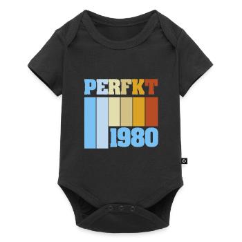 Einzigartig 1980 - Baby Premium Kurzarmbody - Schwarz - Vorne