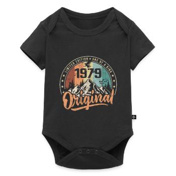 Original 1979 Rétro Cadeau Anniversaire Né En 1979 - Body à manches courtes Premium Bébé - noir - Devant