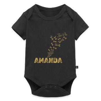 Boot Amanda - Baby Premium Kurzarmbody - Schwarz - Vorne